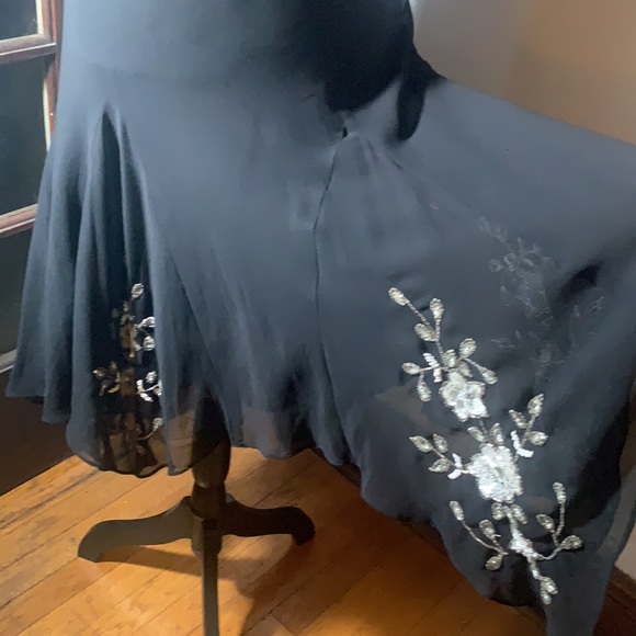 Black Beaded Salsa Dress - Picture 3 of 7